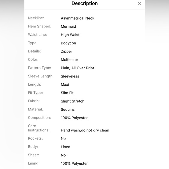 Sparkly One-Shoulder Tie Strap With Ribbon. Evening Party Dress Gown For Women - Picture 5 of 5